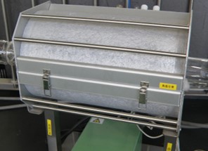 ゴムを入れて管状炉加熱